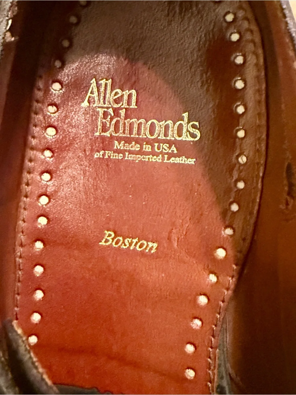 Allen Edmonds Men's Black Single Monk Strap Dress Shoes 9